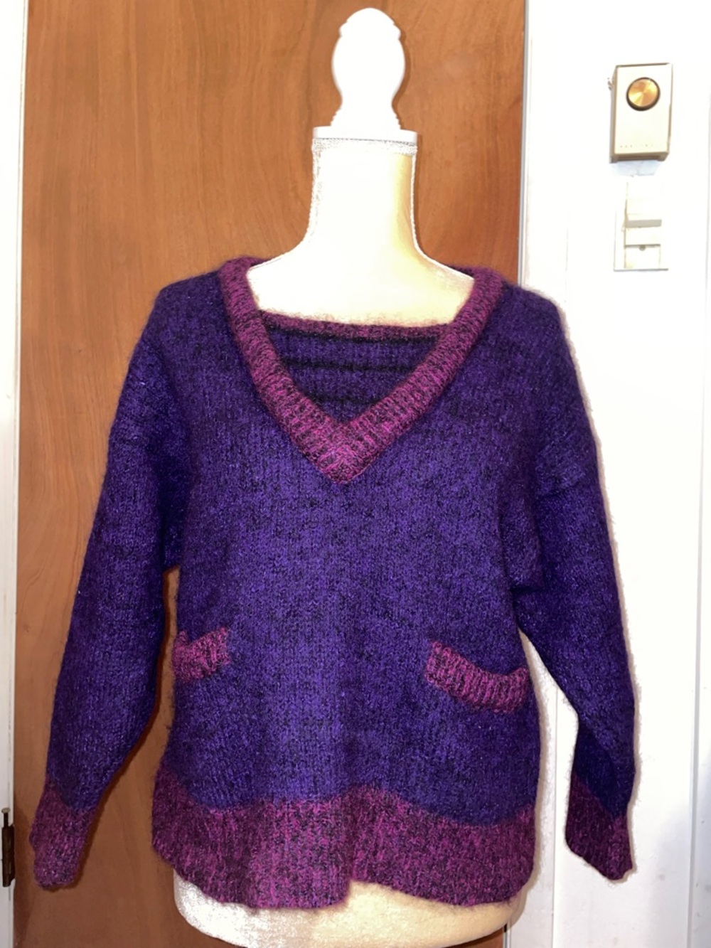 Esprit Mohair V-Neck Sweater Vtg